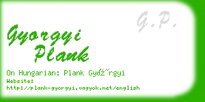gyorgyi plank business card
